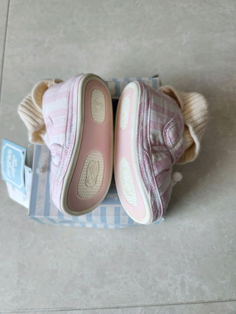 쇼콜라 핑크색 아기 보행기 신발 125 (새상품) 이미지