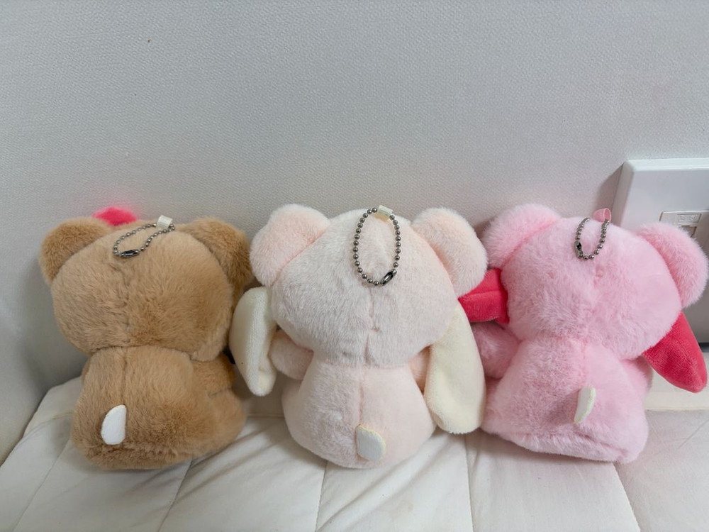 산리오 키티 마이멜로디 시나모롤 곰돌이 인형 키링 이미지