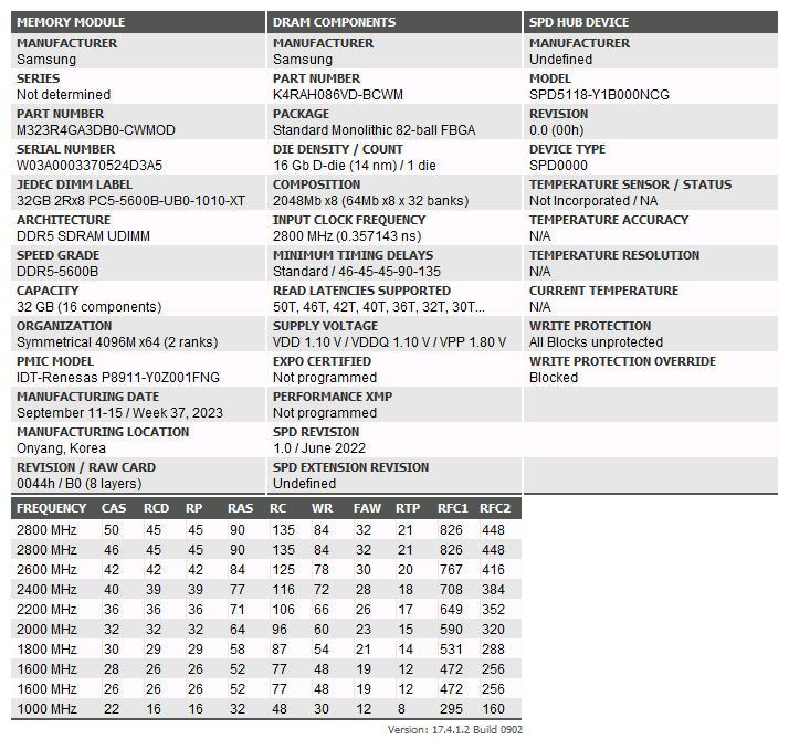 삼성 DDR5 32GB 5600MHz 2장 이미지