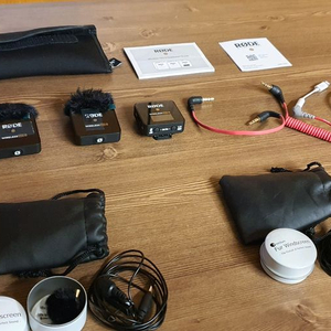 로데 와이어리스 고2 RODE Wireless GO2 II, 로데 라발리에 핀마이크 2개(윈드스크린 포함) 이미지