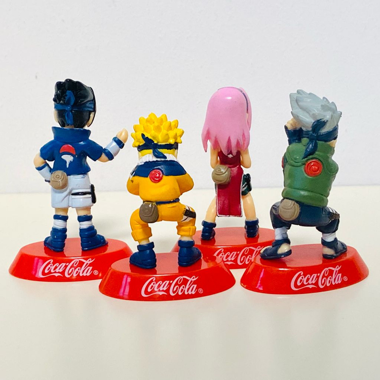 일본고전빈티지 나루토 사스케 사쿠라 카카시 피규어 점프페스타 코카콜라 이미지