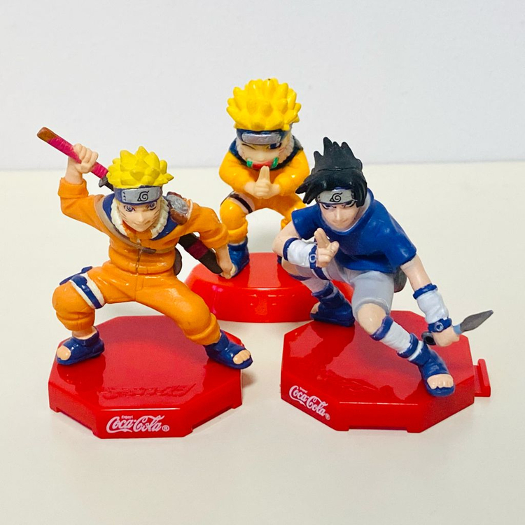 일본고전빈티지 나루토 사스케 사쿠라 카카시 피규어 점프페스타 코카콜라 이미지