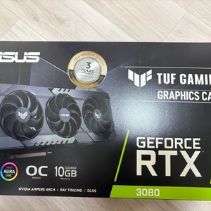ASUS TUF Gaming RTX 3080 OC 그래픽카드 S급 이미지