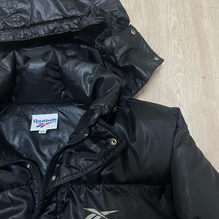 리복 Reebok 올드스쿨 덕다운 후드 롱패딩 L(100) 이미지
