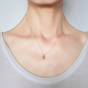 92.5실버에 18k도금 하트목걸이 이미지