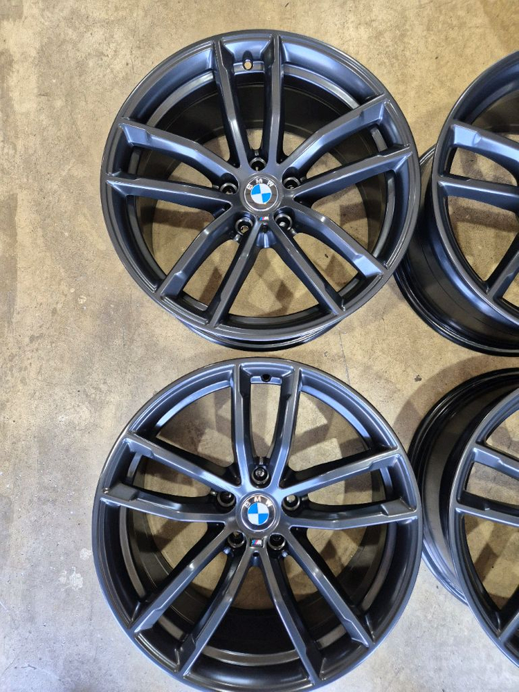 G바디 530I m패키지 18인치 블랙휠(분체도장 후 미장착) 1대분앞 8j / 뒤 9j동일휠 대품주시면 장착비 포 이미지