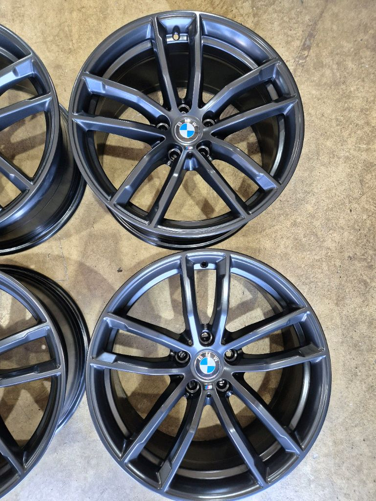 G바디 530I m패키지 18인치 블랙휠(분체도장 후 미장착) 1대분앞 8j / 뒤 9j동일휠 대품주시면 장착비 포 이미지