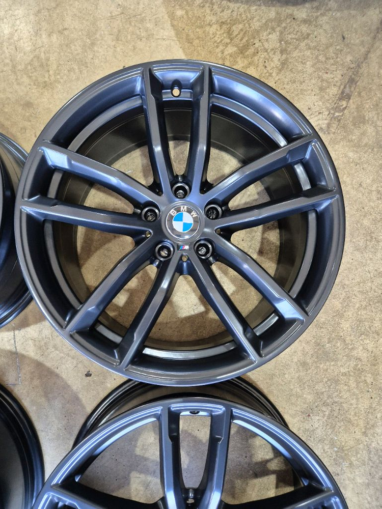 G바디 530I m패키지 18인치 블랙휠(분체도장 후 미장착) 1대분앞 8j / 뒤 9j동일휠 대품주시면 장착비 포 이미지