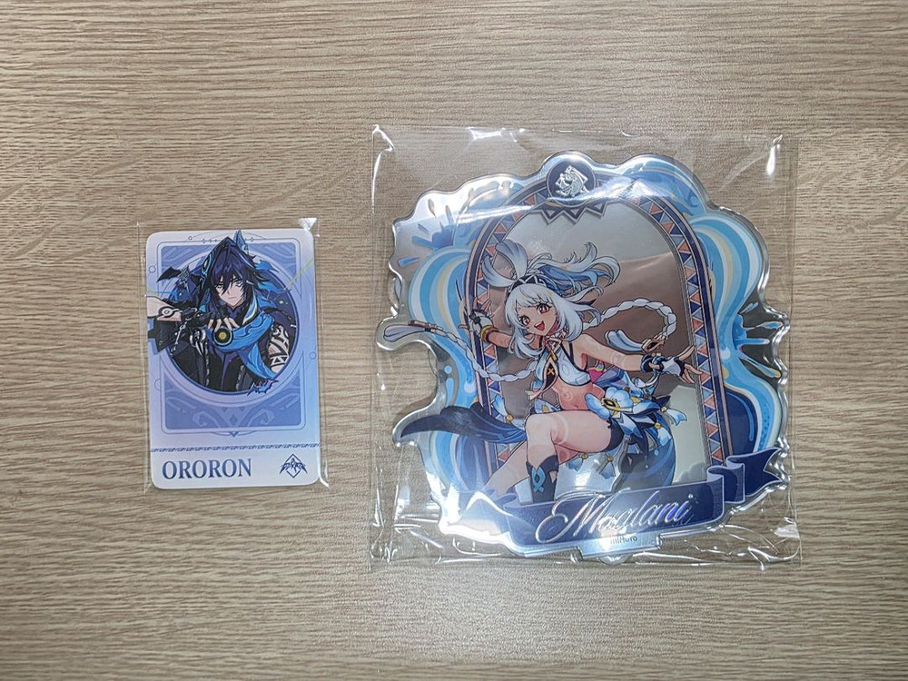 맘스터치 원신 시틀라리, 말라니 스탠드 + 포토카드 2장 (미사용) 이미지