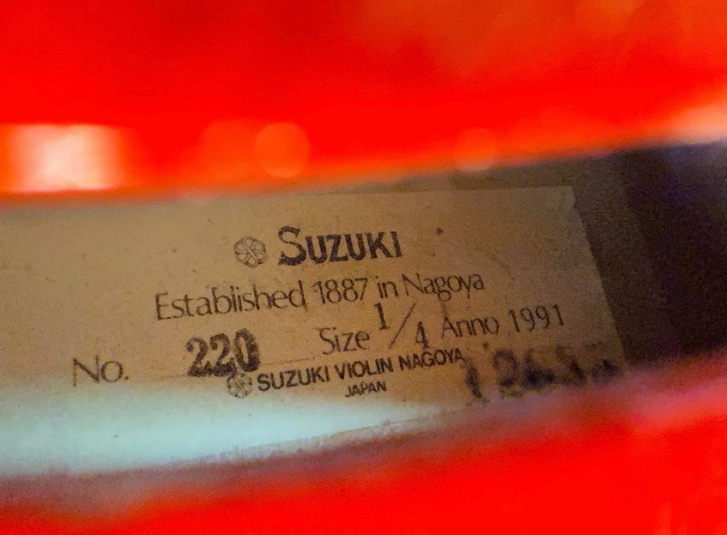 스즈키 바이올린, 상태 정상, 저학년용, 1/4 사이즈 이미지