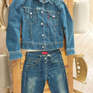 리바이스 타입원 아이코닉 데님 자켓 팬츠 세트 일괄 택포 9만9천원 이미지