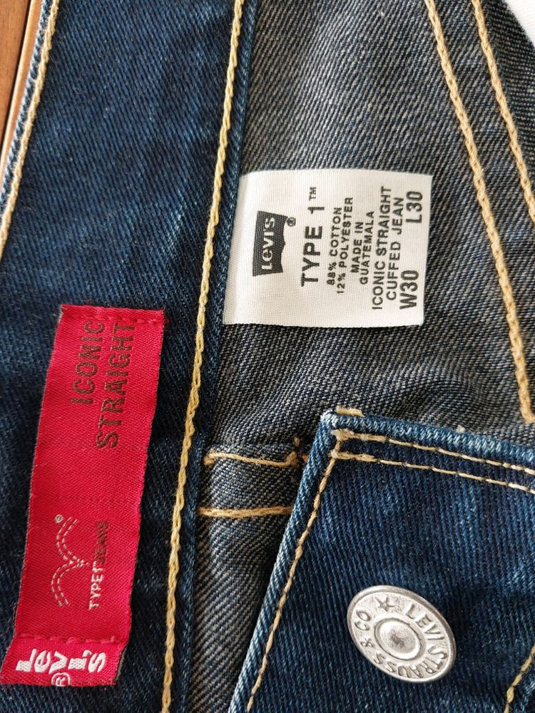 리바이스 타입원 아이코닉 데님 자켓 팬츠 세트 일괄 택포 9만9천원 이미지