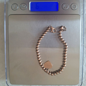 티파니 14k 로즈골드 볼팔찌 이미지