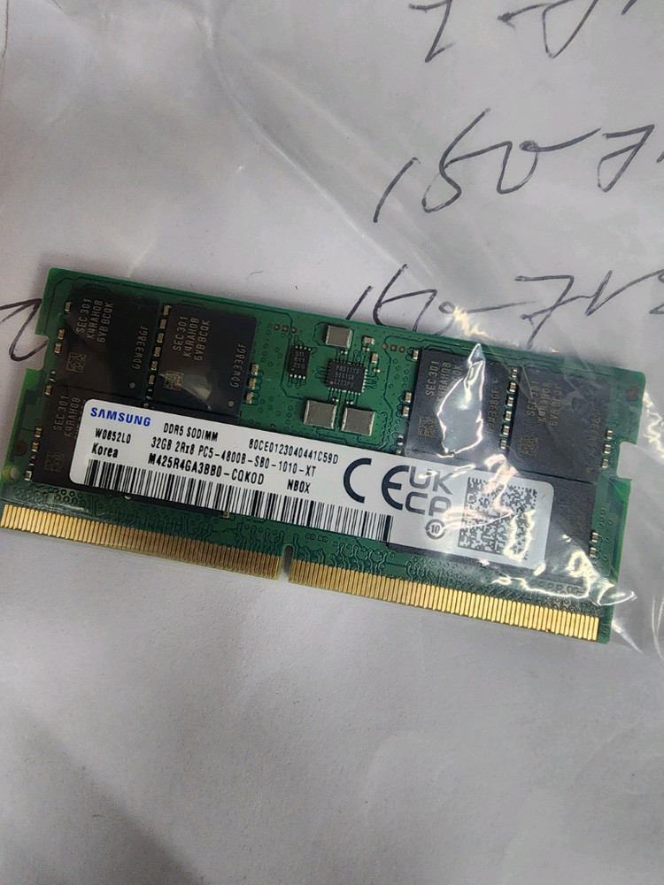 노트북 삼성 DDR5 32GB 메모리 총3개 팝니다 이미지