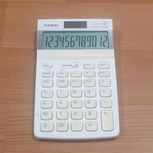카시오 계산기 JW-210TV 화이트 이미지