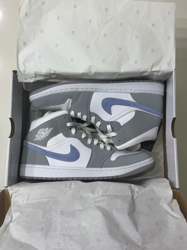 (새상품) 나이키 조던1 미드 울프 그레이 280 이미지