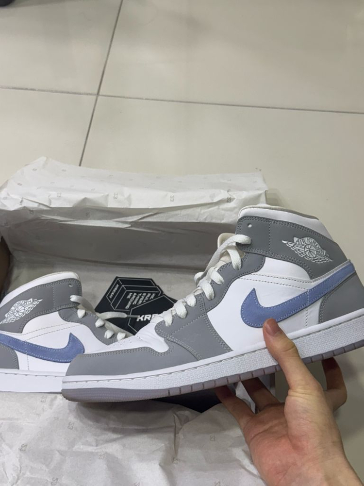 (새상품) 나이키 조던1 미드 울프 그레이 280 이미지