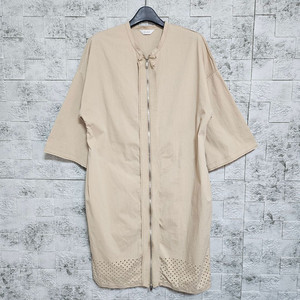 타임 TIME 베이지 지퍼 롱자켓 이미지