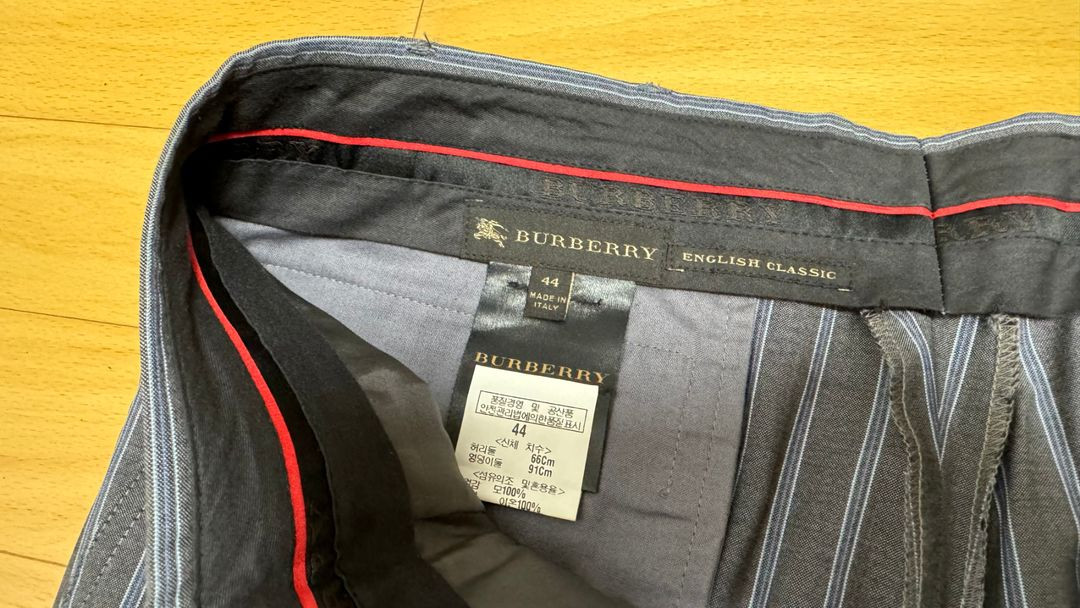 버버리 BURBERRY 슬랙스 바지 팬츠 정품 새상품급 이미지