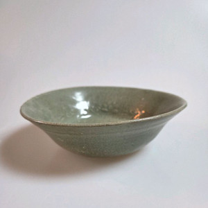 고미술품 고려청자 양각 화문 소다완 진품보증 이미지