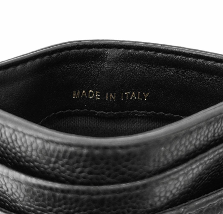 샤넬 보이 클래식 캐비어 카드 홀더 지갑 금장 블랙 이미지