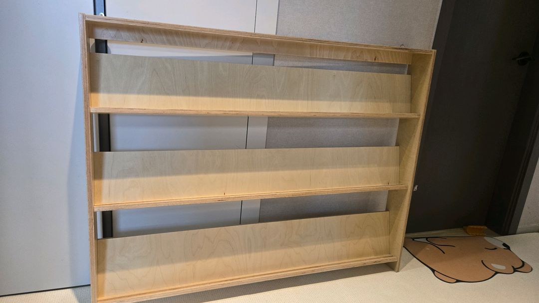 꼬메모이 전면책장 3단 1200 이미지