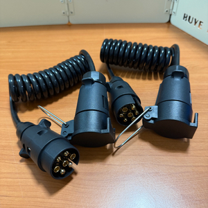 블랙 코일 트레일러 커넥터 7핀 2개 이미지