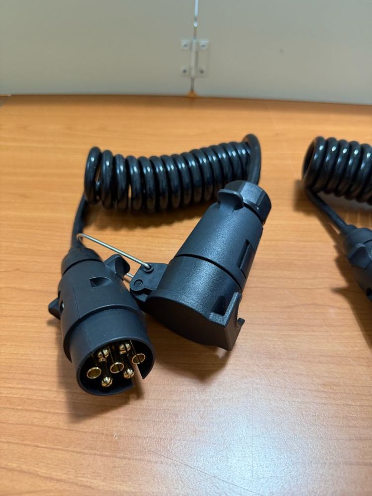 블랙 코일 트레일러 커넥터 7핀 2개 이미지