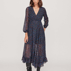 새상품 MAJE 마쥬 레바나 번아웃 벨벳 원피스 1 이미지