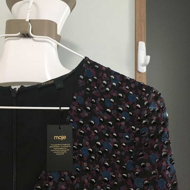 새상품 MAJE 마쥬 레바나 번아웃 벨벳 원피스 1 이미지