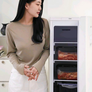 AQUA 아쿠아 슈퍼슬림 김치냉장고 화이트 121L 이미지