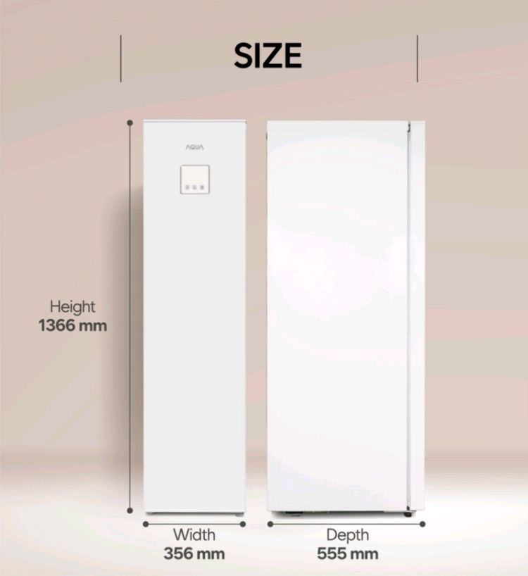 AQUA 아쿠아 슈퍼슬림 김치냉장고 화이트 121L 이미지