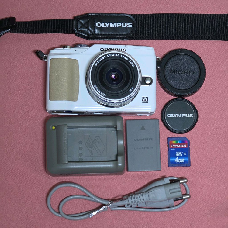 올림푸스 e-pl2+ 17 팬케익 렌즈 디지털카메라 미러리스 이미지