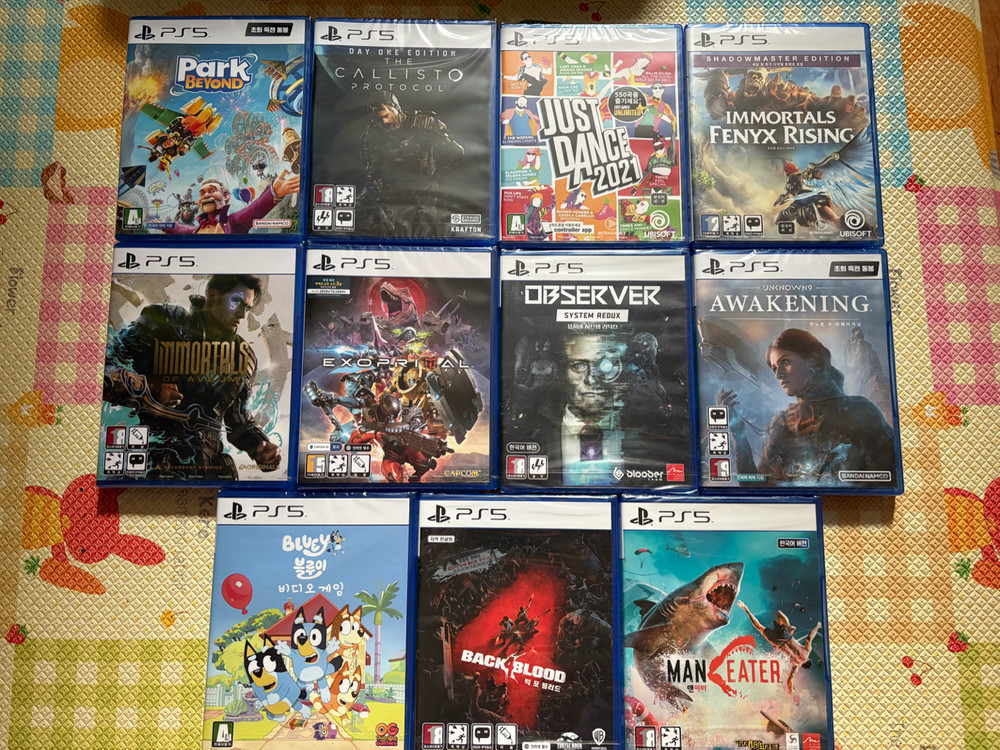 PS4 PS5 미개봉 게임 타이틀 이미지