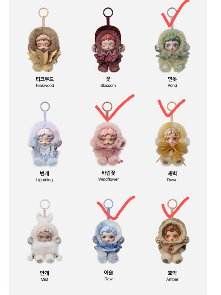 팝마트 스컬판다 키링 이미지