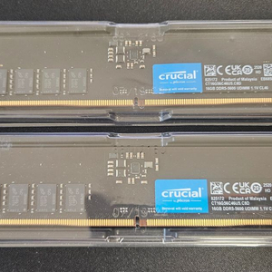 마이크론 크루셜 DDR5 32GB(16GBx2) 5600MHz 정품팝니다. 이미지