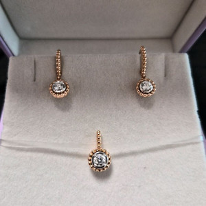 (정가482만원)골든듀 글로리아 귀걸이2C 펜던트세트 이미지