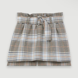 Maje 마쥬 벨티드 체크 스커트팬츠 치마바지 이미지