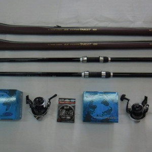 카본원투낚시대450 2대+6000번릴 2대+릴줄 이미지