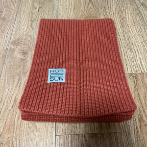 홀리선 스키프 슈퍼파인 울 니트 립 머플러 목도리 러스트 오렌지 이미지