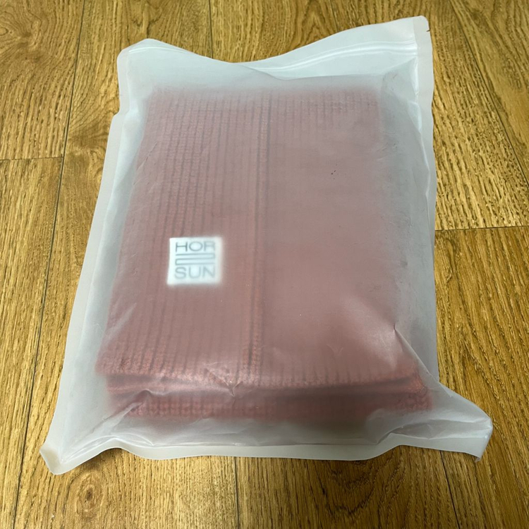 홀리선 스키프 슈퍼파인 울 니트 립 머플러 목도리 러스트 오렌지 이미지