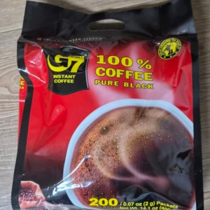 G7 퓨어블랙커피 200개입(새상품) 이미지