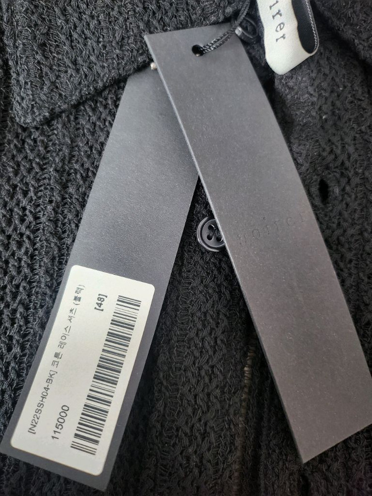 노이어 레이스 긴팔 셔츠 48사이즈 새 것 이미지