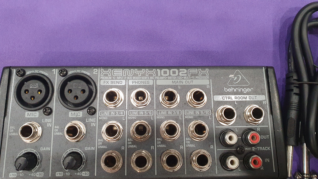 이펙터 내장형 베링거 믹서 HENYX 1002FX 팝니다 이미지