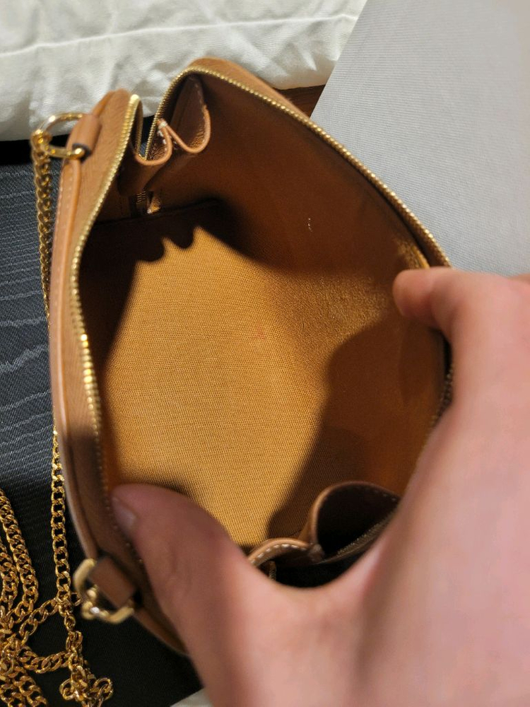 셀린느 트리옹프 캔퍼스 체인 탄 숄더 크로스 클러치백 이미지