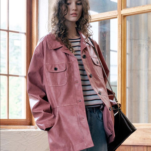 [새상품] vocavaca 보카바카 레더자켓 핑크 이미지