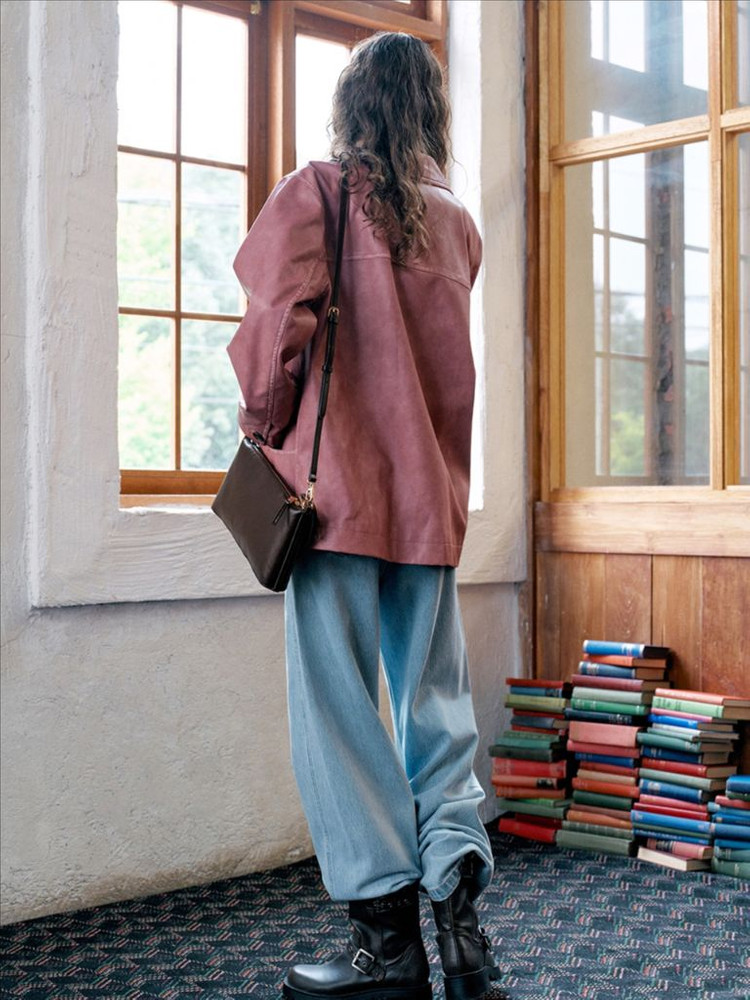 [새상품] vocavaca 보카바카 레더자켓 핑크 이미지