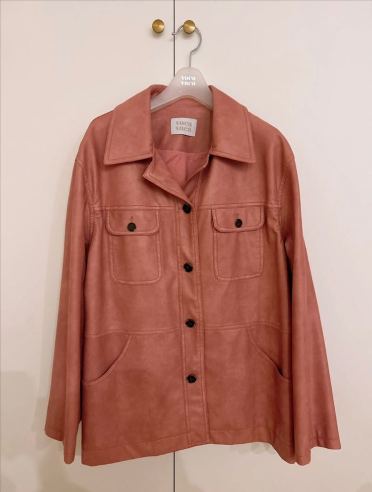 [새상품] vocavaca 보카바카 레더자켓 핑크 이미지