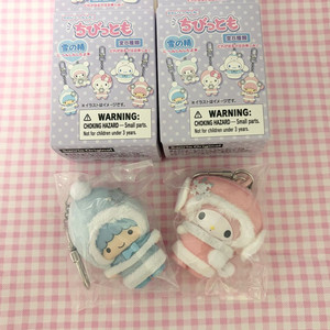 산리오 치비토모 눈의 정령 마이멜로디 리틀트윈스타 키키 피규어 키링 이미지