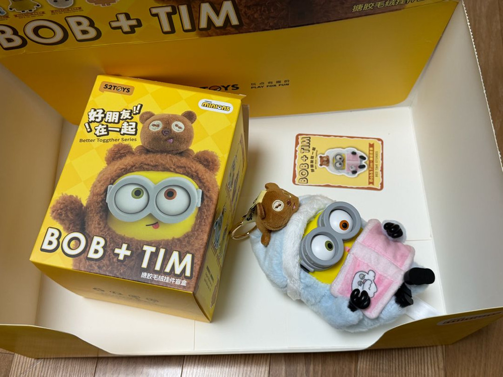 52TOYS 타이니빌 미니언즈 밥앤팀 프렌즈 투게더 인형 키링 이미지